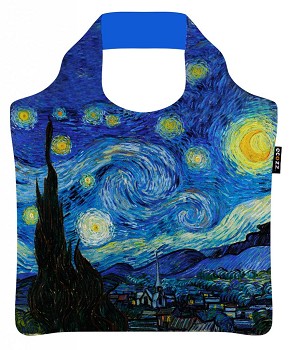 Ecozz opvouwbaar tasje, Van Gogh; "Sterrennacht"